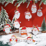 Gaeaspace  -  Xmas Santa Claus Pendant Navidad Natal Noel Ribbon Lights Merry Christmas Decor For Home Tree Hanging Balls New Year