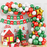 Gaeaspace  -  Christmas Balloons Garland Arch Kit Lolipop Candy Cane Foil Baloon Red BallonChristmas Decoration New Year Gifts Kids Toy