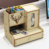 Gaeaspace  - Creative Desktop Drawer Office Sundries Pen Storage Box Home Dresser Paper Towels Cosmetics Storage Box Multifunctional Shelf