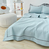 Gaeaspace  -  Luxury Class A Knitted Washed Cotton Summer Quilt Blankets Comforter Air Condition Twin Queen Size