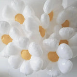 Gaeaspace  -  White Daisy Flower Foil Balloons Large Plumeria Helium Ball Wedding Kids Baby Shower Birthday Party Decorations INS Photo Props