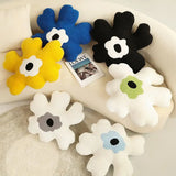 Gaeaspace  -  Ins Blue Flower Floral Daisy Pillow Back Cushion Embroidery Home Decoration for Sofa Bed Chair Living Room