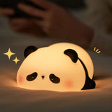 Gaeaspace  -  Panda LED Night Light Cute Silicone Night Light USB Rechargeable Touch Night Lamp Bedroom Timing Lamp Decoration Children's Gift