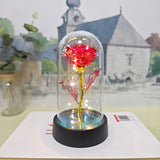 Gaeaspace  -  LED Light Foil Flower Artificial Rose Flowers Night Lamp Valentines Day Gift For Girlfriend Eternal Rose Wedding Decorative Gift