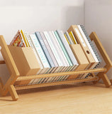 Gaeaspace  -  Simple Desktop Bookshelf Office Documents Books Magazines Stationery Storage Shelf Student Study Story Picture Books Rack