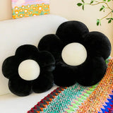 Gaeaspace  -  Flower pillow sunflower cushion super soft Instagram minimalist style black and white cushion living room plush cushion