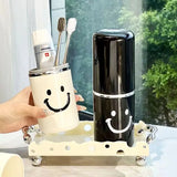 Gaeaspace  -  Smile Travel Toothbrush Holder Large Travel Toothbrush Cup Case Portable Toothbrush Toothpaste Makeup Storage for Business Trip