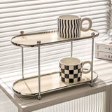 Gaeaspace  -  Ins style tabletop cup cream style display rack coffee cup tea cup mug storage shelf countertop luxury storage rack