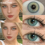 Gaeaspace  -  1Pair New Colored Contact Lenses for Eyes Brown Lenses Green Eye Lenses Gray Pupils Yearly Cosmetic Eye Contact Lens