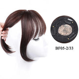 Gaeaspace  -  Synthetic Topper Hairpiece False Bang Clip-In Bangs Extension Natural Fake Fringe Invisible Clourse Hairpiece for Women