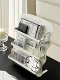 Gaeaspace  -  INS Table Shelf Metal Cosmetics Perfume Holder Makeup Eyeshadow Palette Organizer Lipstick Desktop Storage Rack