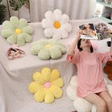 Gaeaspace  -  Plush Daisy Flower Pillow Super Soft Flower Shape Chair Cushion Floor Mat Living Room Office Home Sofa Decor