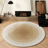 Gaeaspace  -  Round Cream Color Carpet Simple Living Room Decoration Carpets Home Bedroom Bedside Fluffy Soft Rug Modern Cloakroom Plush Rugs