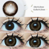 Gaeaspace  -  1Pair Lenses Cosmetic Color Contact Lenses for Eyes Beauty Pupils Blue Grey Brown Eye Color Lenses with Lens Container