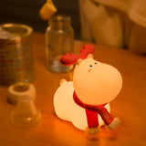 Gaeaspace  -  Cute Silicone Night Light Animal Night Light RGB Atmosphere Lamp Desktop Decoration Night Lamp Children's Christmas Deer Gift