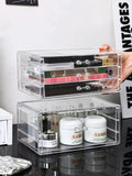 Gaeaspace  -  Acrylic Organizer for Cosmetics Makeup Organizer Clear Bathroom Storage Box Storage Drawers Jewelry Box Mask Holder Stackable