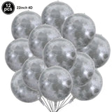 Gaeaspace  - 20Pcs 22''Earth Balloons 4D Round Globe Balloons World Map Bubble Foil Balloons Travel Theme Birthday Party Earth Day Decoration