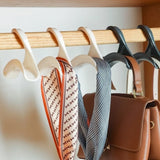 Gaeaspace  -  Bag Hook Handbag Arch Hook Tie Scarf Buckle Home Wardrobe Storage Multi-purpose Hook Reusable Wardrobe Storage Organization Tool