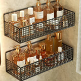 Gaeaspace  -  Bathroom Grid Shelf Suspension Type Bathroom Organizer Shampoo Shower Gel Kitchen Makeup Storage Bathroom Accessories