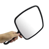 Gaeaspace  -  Handheld Mirror Professional Handheld Salon Barbers Hairdressers Mirror with Handle Practical Hand Mirror for Home (Black)