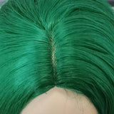 Gaeaspace  -  Woman Pink Wigs Short Curly Heat Resistant Synthetic Hair Green Wig for Black White Women Cosplay Bob Wigs