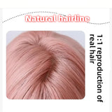 Gaeaspace  -  Pink Wig for Women Long Wavy Pink Lolita Cosplay Wig Sweet Nature Wave Headband Synthetic Wig