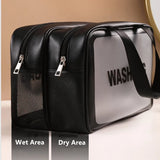 Gaeaspace  -  Large Capacity Cosmetic Bag Women Zipper Portable Makeup Bags Beauty Case Travel Makeup Organizer Storage Bath Toiletry Wash Bag