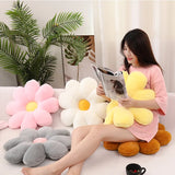 Gaeaspace  -  Plush Daisy Flower Pillow Super Soft Flower Shape Chair Cushion Floor Mat Living Room Office Home Sofa Decor