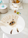 Gaeaspace  -  Cartoon Cute Children Girl Room Round Bedroom Bedside Carpets Cat Living Room Large Area Carpet Computer Chair Cloakroom Rug 양탄자