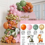 Gaeaspace  -  Jungle Safari Birthday Party Animal Balloons Garland Arch Kit Fox Sika Deer Raccoon Kids Baby Shower Decoration Wedding Supplies