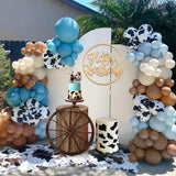 Gaeaspace  -  Cow Balloons Garland Arch Kit Cowboy Cowgirl Theme Party Decorations for Baby Shower Birthday Farm Western Theme Party Supplies