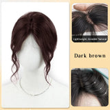 Gaeaspace  -  Synthetic Topper Hairpiece False Bang Clip-In Bangs Extension Natural Fake Fringe Invisible Clourse Hairpiece for Women