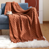 Gaeasdpace  -  Soft Decorative Sofa Blanket Luxury Large Bedspread for Bed  Chair Plaid Throw Blankets Knit Tent Hiking Quilt