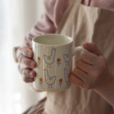 Gaeaspace  -  Ins Korean Cute Cartoon Duck Mug Girl Breakfast Milk Coffee Oat Cup Office Water Cup