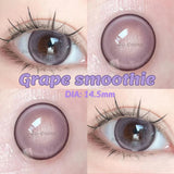 Gaeaspace  -   2Pcs Myopia Contact Lenses Yearly Use Purple Lenses Color Cosmetics Beauty Big Eyes Student Pupils Fast Shipping