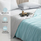 Gaeaspace  - Cooling Fabric Air Condition Quilt Cool Blankets for Beds Double Side Cold Silky Summer Blanket Lightweight Cooled Comforter