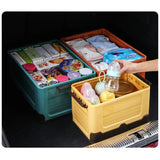 Gaeaspace  -  Large Capacity Foldable Storage Box With Lid Multifunction Organizer Toy Box Student Dormitory Storage Box Plastic Tool Box