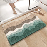 Gaeaspace  -  Simple Landscape Water Absorbing Thickened Bathroom Soft Bathtub Carpet Area Rugs Kitchen Rug Floor Mats Doormat Home Room Decor