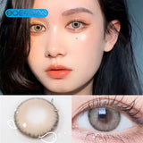 Gaeaspace  -  Gardenia pear brown Colored Contact Lenses soft for eyes small Beauty Pupil myopia prescription degree yearly natural new big