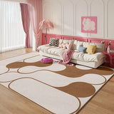 Gaeaspace  -  Modern Luxury Carpets for Living Room Fluffy Soft Pink Carpet Girl Bedroom Decor Plush Thicken Rug Minimalist Bedside Floor Mat