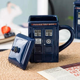 Gaeaspace  -  1pc 450ml Creative Police Box Mug Funny Ceramic Coffee Tea Cup with Gift Box Milk Drinks Breakfast Cup Birthday Gift Kitchenware