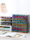 Gaeasapce  -   Large Capacity Marker Organizer Marker Storage Acrylic Desk Organizer for Pencil Stationery Holder Office School Supplies