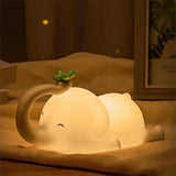 Gaeaspace  -  Cute Silicone Night Lights Sheep Cartoon Bedroom Lamp for Children's Room Decor Rechargeable Timing Dimming Sleep Night Light