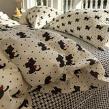 Gaeaspace  -  Fashion cartoon cat bedding set 1.2 1.5 1.8 teen,twin full queen unusual cotton home textile bed sheet pillow case quilt cover