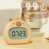 Gaeaspace  -  LED Capybara Night Light Cute Capybara Alarm Clock USB Rechargeable Timer Desktop Decoration Alarm Clock Ornaments Children Gift