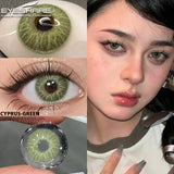 Gaeaspace  -  1 Pair New Natural Colored Contact Lenses for Eyes Blue Lenses Green Eye Lenses Brown Lenses Yearl Gray Contact Lenses