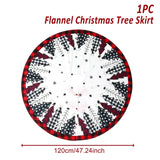 Gaeaspace  -  90/120cm Christmas Tree Skirts Plush Mat Christmas Decor for Home Tree Surround Base Mat Xmas Ornament New Year Gift