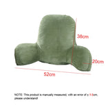 Gaeaspace  -  Pillow Back Cushion With Arm for Reading Rest Waist Support Office Chair Car Seat Sofa Rest Lumbar Cushion Velvet Backrest