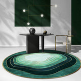 Gaeaspace  -  Light Luxury Rugs for Bedroom Dark Green Round Carpets Living Room Decoration Carpet Cloakroom Lounge Rug Home Decor Chair Mat