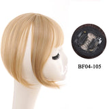 Gaeaspace  -  Synthetic Topper Hairpiece False Bang Clip-In Bangs Extension Natural Fake Fringe Invisible Clourse Hairpiece for Women